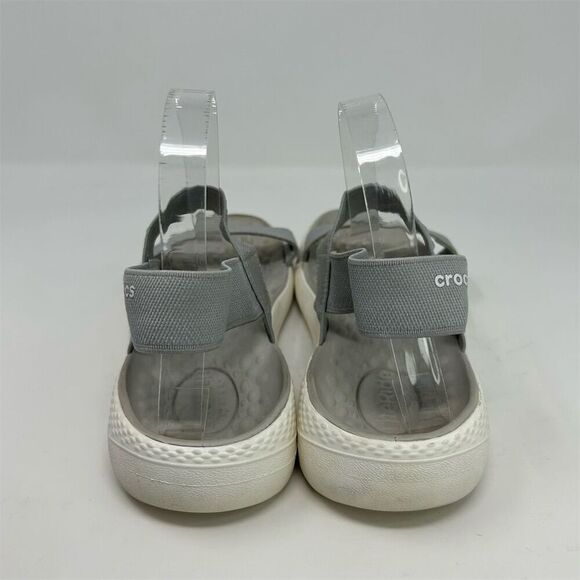 Crocs Women's Gray LiteRide Stretch Slingback Sandals Size 9 Casual Summer - Picture 7 of 13